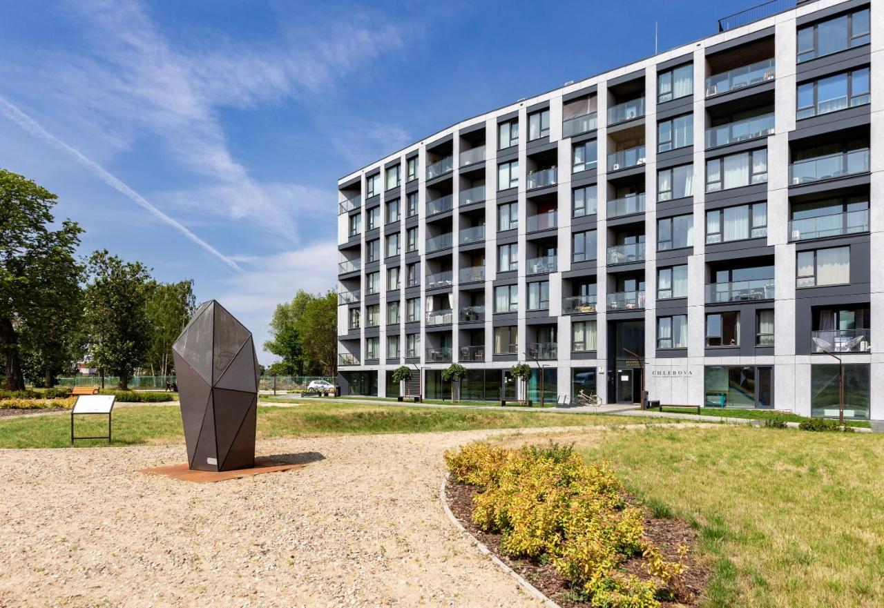 Chlebova - Riverside View Terrace, Free Parking, Gym & Kidsplay By Downtown Apartments Гданськ Екстер'єр фото