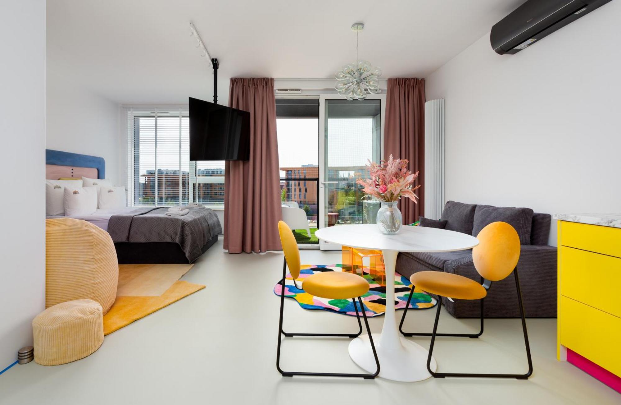 Chlebova - Riverside View Terrace, Free Parking, Gym & Kidsplay By Downtown Apartments Гданськ Номер фото
