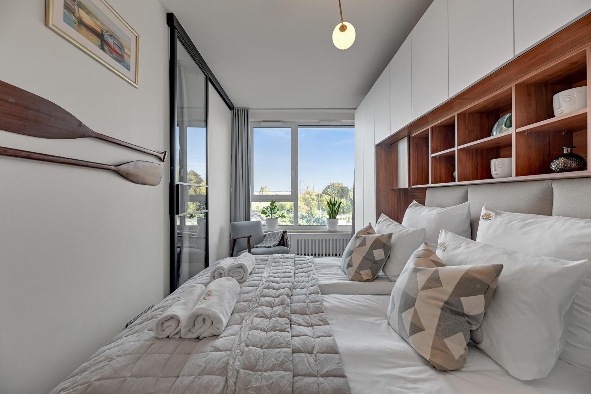 Chlebova - Riverside View Terrace, Free Parking, Gym & Kidsplay By Downtown Apartments Гданськ Номер фото