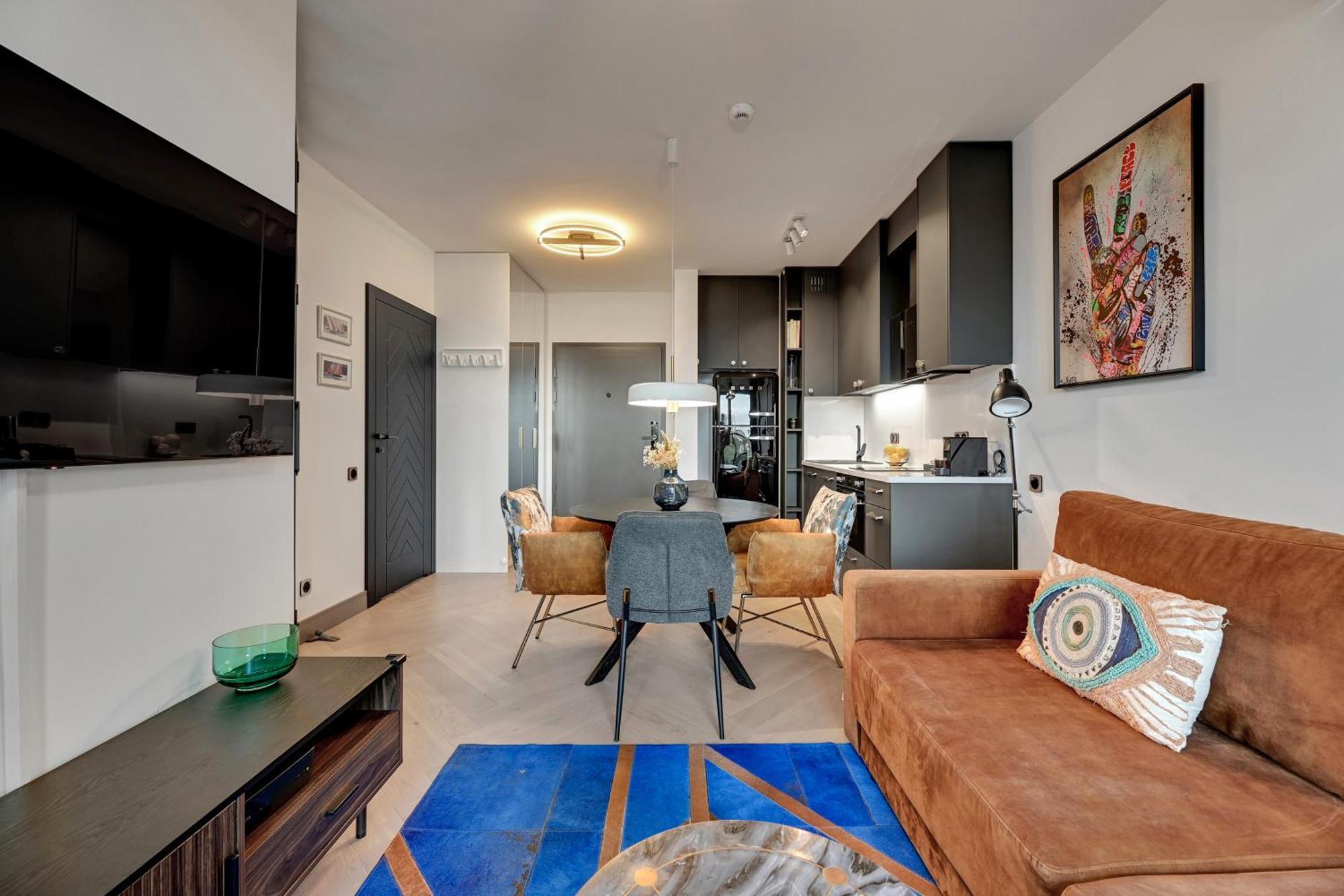 Chlebova - Riverside View Terrace, Free Parking, Gym & Kidsplay By Downtown Apartments Гданськ Номер фото